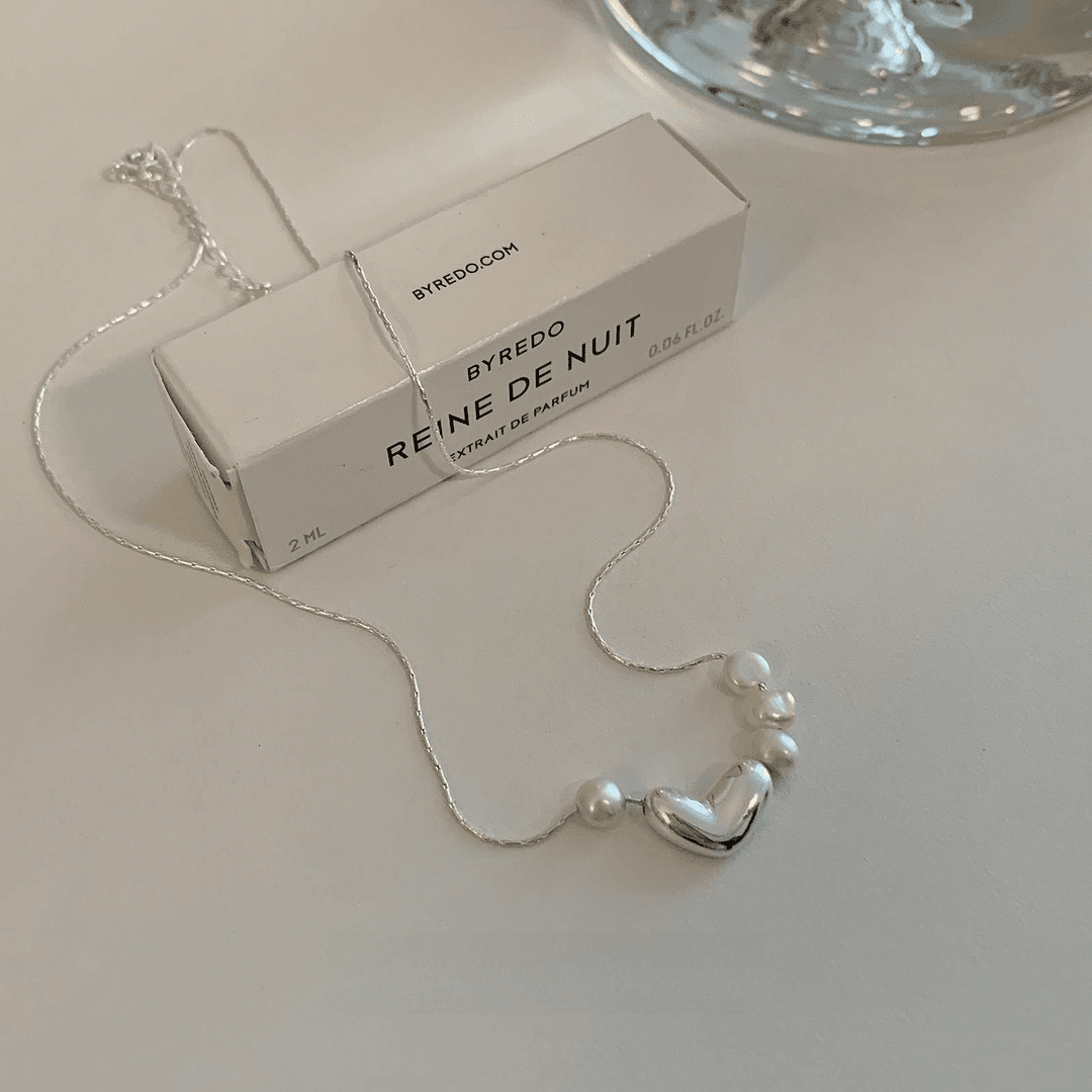 925 silver irregular lentil sterling silver bead necklace female temperament light luxury high-end birthday gift