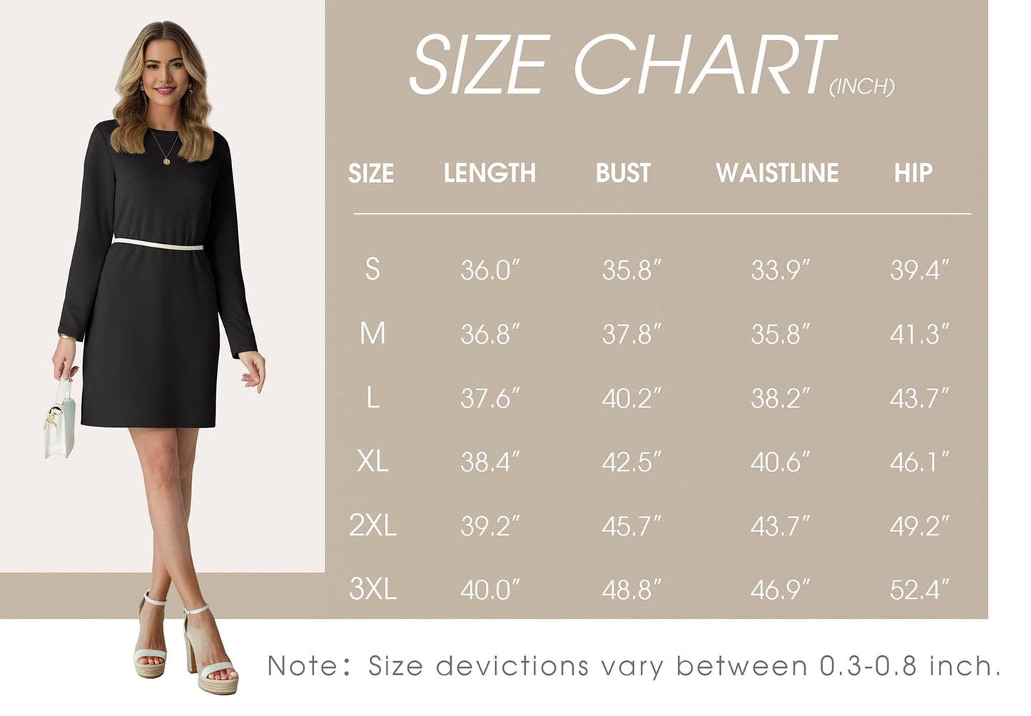 Women Casual Long Sleeve Dress Trendy Fall Fashion Cozy Travel Airport Outfits Haze Blue XL