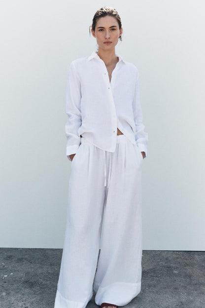 Last day 50%OFF🔥100% LINEN PALAZZO SET(Buy 2 Free Shipping)