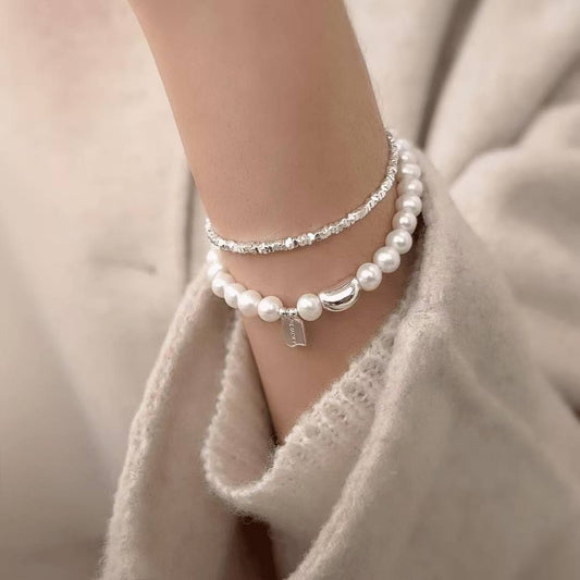 925 silver bracelet niche lucky fashion temperament silver bean bracelet