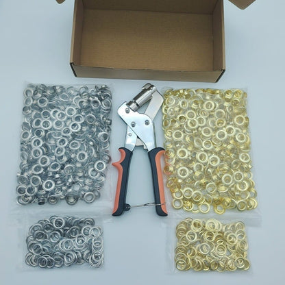 Grommet Tool 3/8 Inch Grommets Eyelet Plier set with 200pcs Eyelets